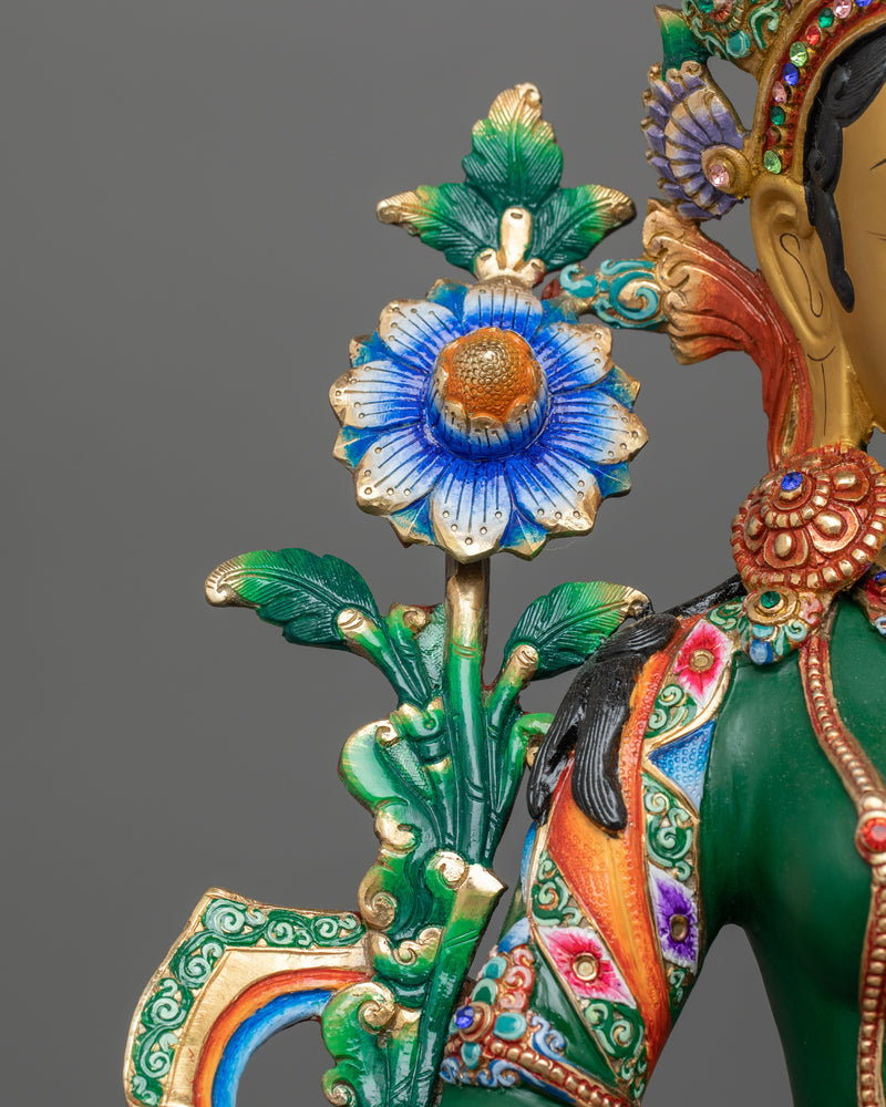 Supreme Mother Green Tara Buddha Art and Craft | The Compassionate Protector