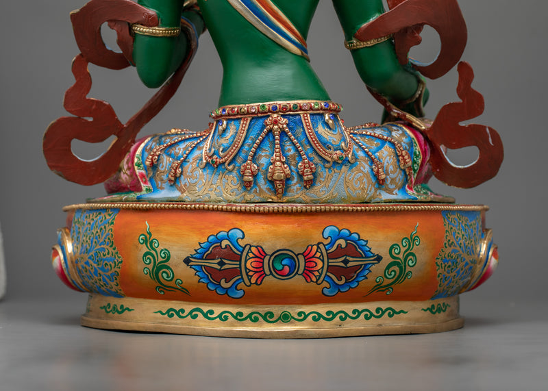 Supreme Mother Green Tara Buddha Art and Craft | The Compassionate Protector