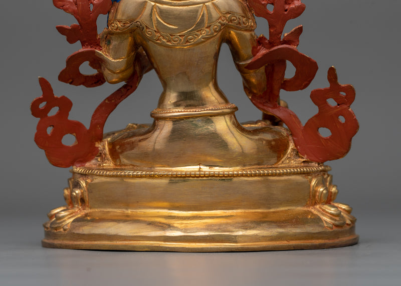 Sacred White Tara Long Life Goddess Statue | Tibetan Protection and Longevity Art