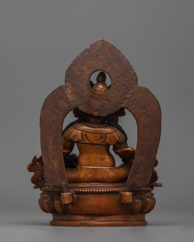 Tibetan Deity Sculpture Dzambhala Statue | Symbol of Compassionate Wealth