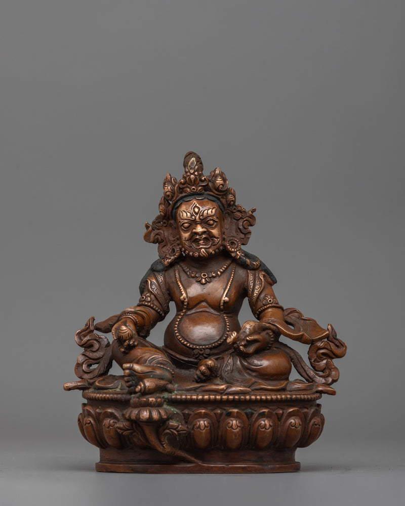 Tibetan Deity Sculpture Dzambhala Statue | Symbol of Compassionate Wealth