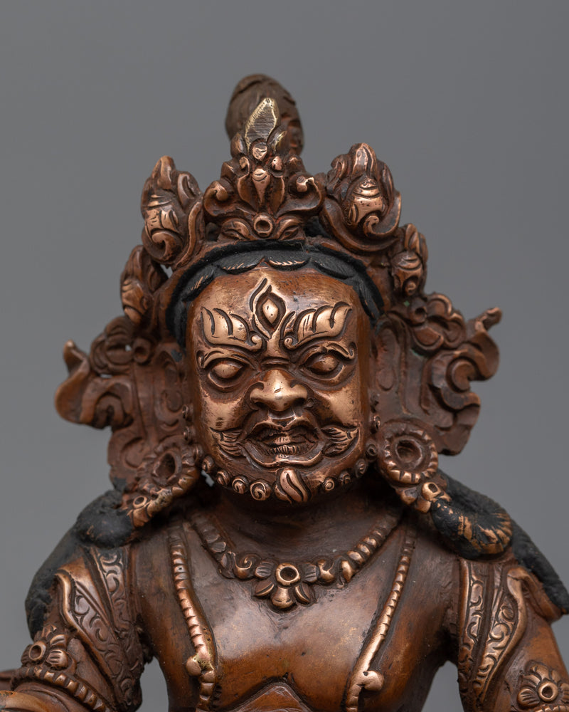 Tibetan Deity Sculpture Dzambhala Statue | Symbol of Compassionate Wealth