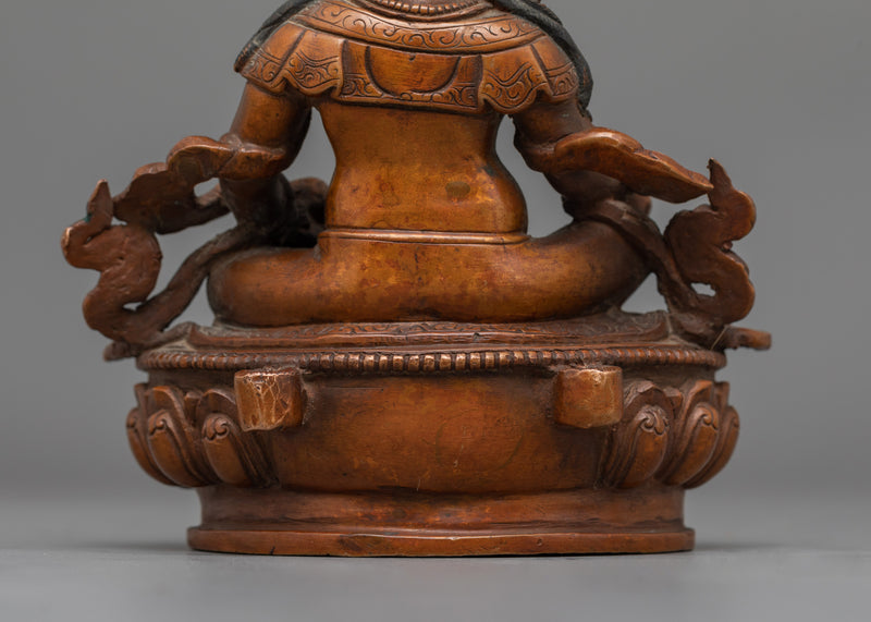 Tibetan Deity Sculpture Dzambhala Statue | Symbol of Compassionate Wealth