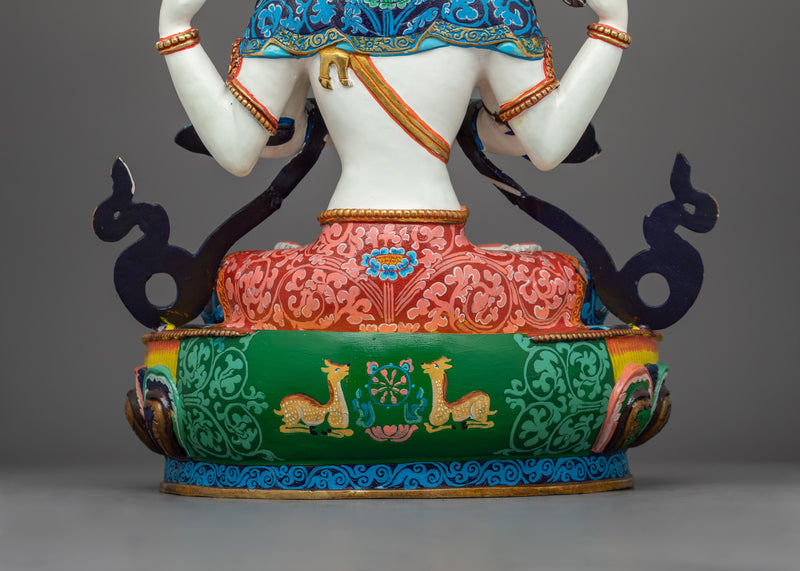 Chenrezig Bodhisattva Figure in Vajrayana Buddhism | Tibetan Buddhist of Compassion