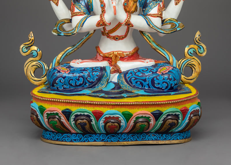 Chenrezig Bodhisattva Figure in Vajrayana Buddhism | Tibetan Buddhist of Compassion