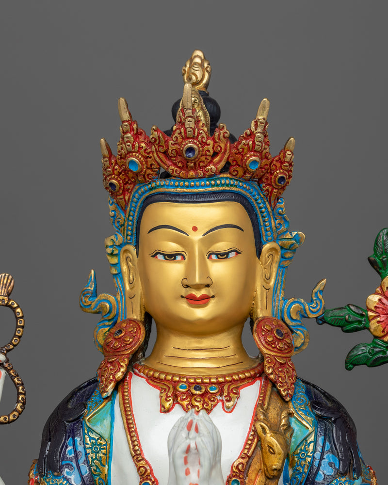 Chenrezig Bodhisattva Figure in Vajrayana Buddhism | Tibetan Buddhist of Compassion