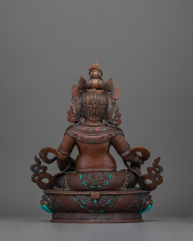 The Wealth Deity Dzambhala for Altar | Wrathful Tibetan Prosperity Art