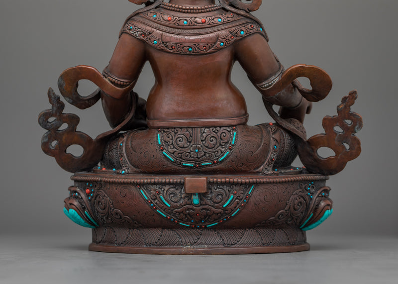 The Wealth Deity Dzambhala for Altar | Wrathful Tibetan Prosperity Art