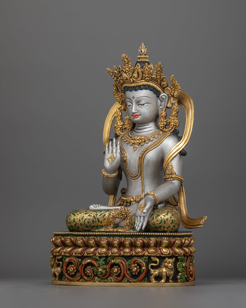 Tibetan Bodhisattva Dharma Sculpture | Enlightened Wisdom Deity