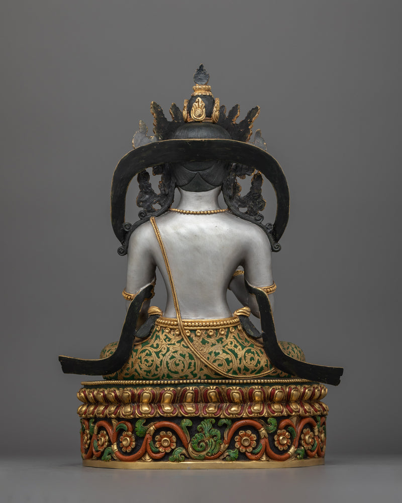 Tibetan Bodhisattva Dharma Sculpture | Enlightened Wisdom Deity