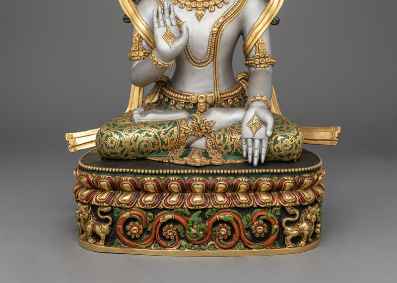 Tibetan Bodhisattva Dharma Sculpture | Enlightened Wisdom Deity