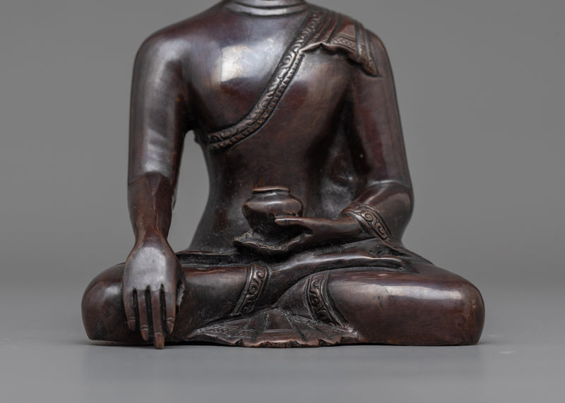 Shakyamuni Buddha Oxidized Tibetan Figure | The Enlightened One