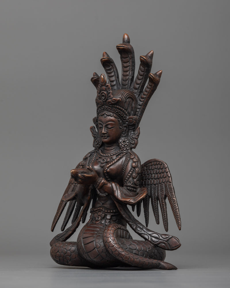 Nag Kanya Sacred Tibetan Goddess Statue | Bodhisattva Shrine Decor