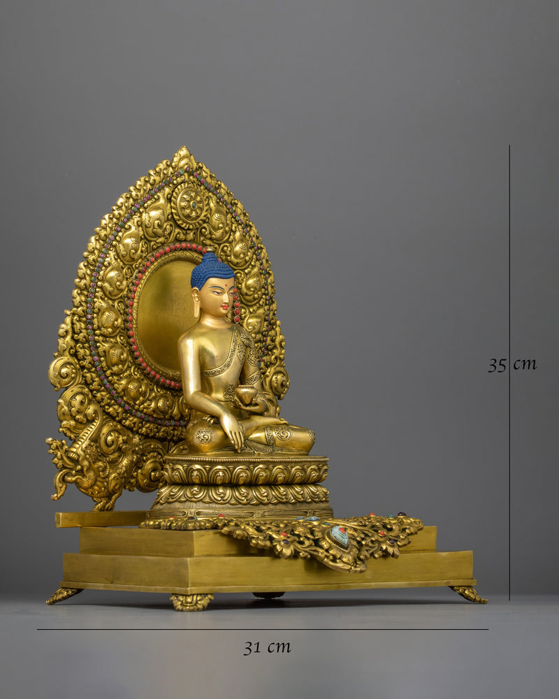 shakyamuni-buddha-in-throne-statue