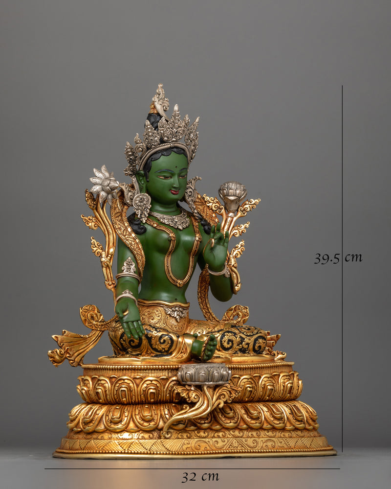 elegant-green-tara-buddha