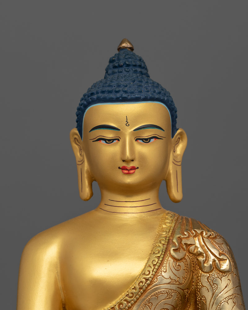 Shakyamuni Buddha Figurine with Throne | A Divine Reminder of the Path to Liberation