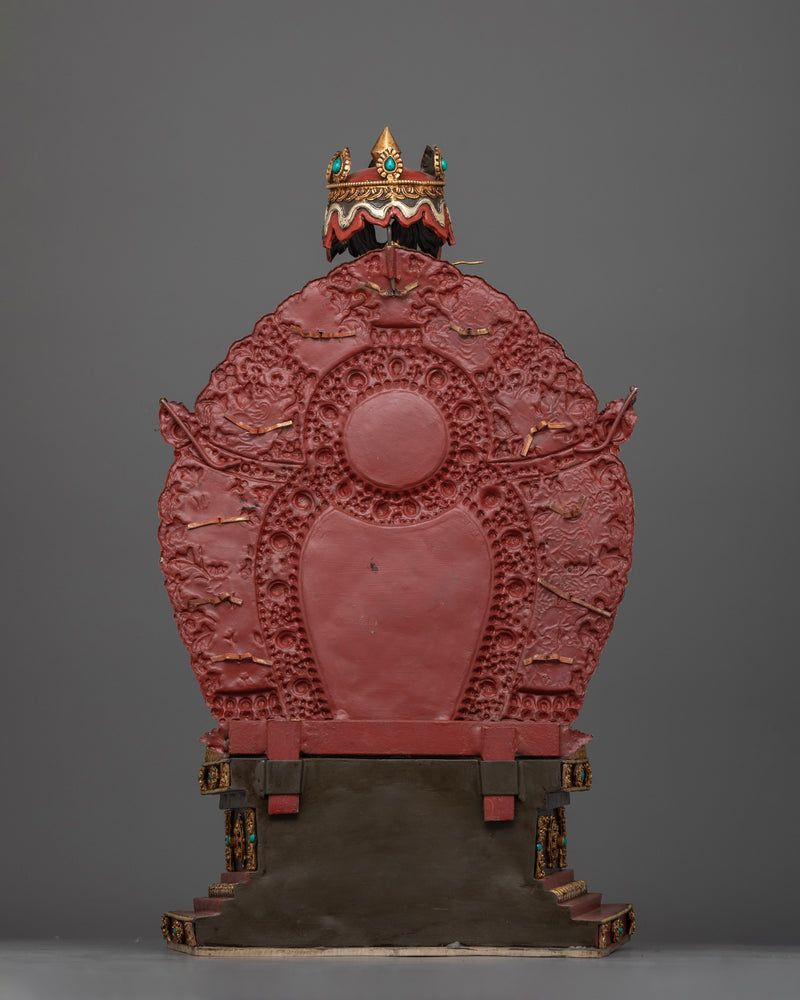 Shakyamuni Buddha Figurine with Throne | A Divine Reminder of the Path to Liberation