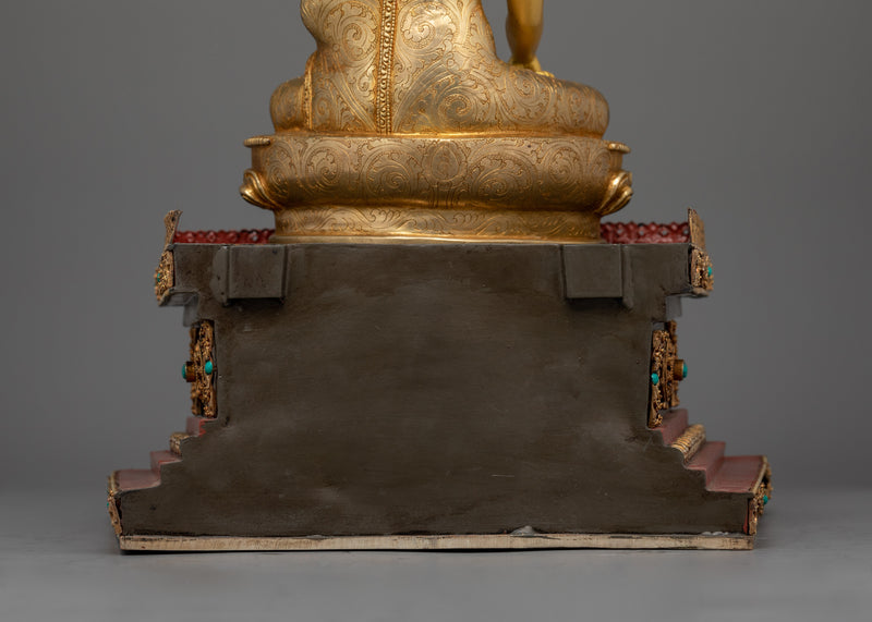 Shakyamuni Buddha Figurine with Throne | A Divine Reminder of the Path to Liberation