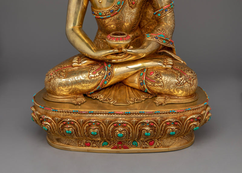 Tibetan Buddhist Amitabha Buddha Statue | Pure Land Dharma Buddha