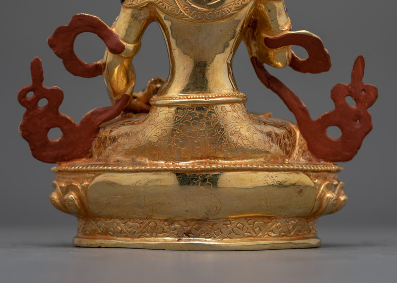 Handmade Tibetan Dorje Sempa (Vajrasattva) Statue | The Bodhisattva of Purity