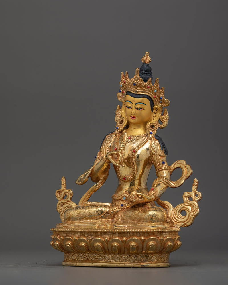 Handmade Tibetan Dorje Sempa (Vajrasattva) Statue | The Bodhisattva of Purity