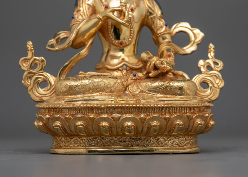 Handmade Tibetan Dorje Sempa (Vajrasattva) Statue | The Bodhisattva of Purity