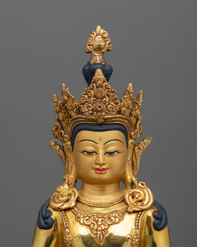 The Buddha of Boundless Life Amitayus Statue | Tibetan Buddhism Art