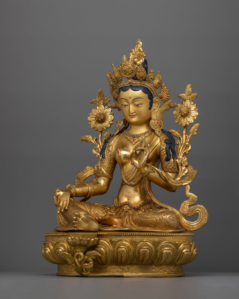 Lord Syamatara Statue (Green Tara) | The Embodiment of Compassion