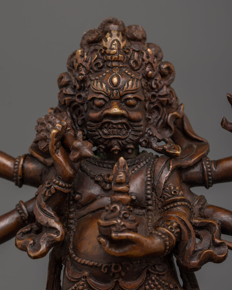 The Tibetan White Mahakala Sculpture | Embodying Compassion and Powerful Protection