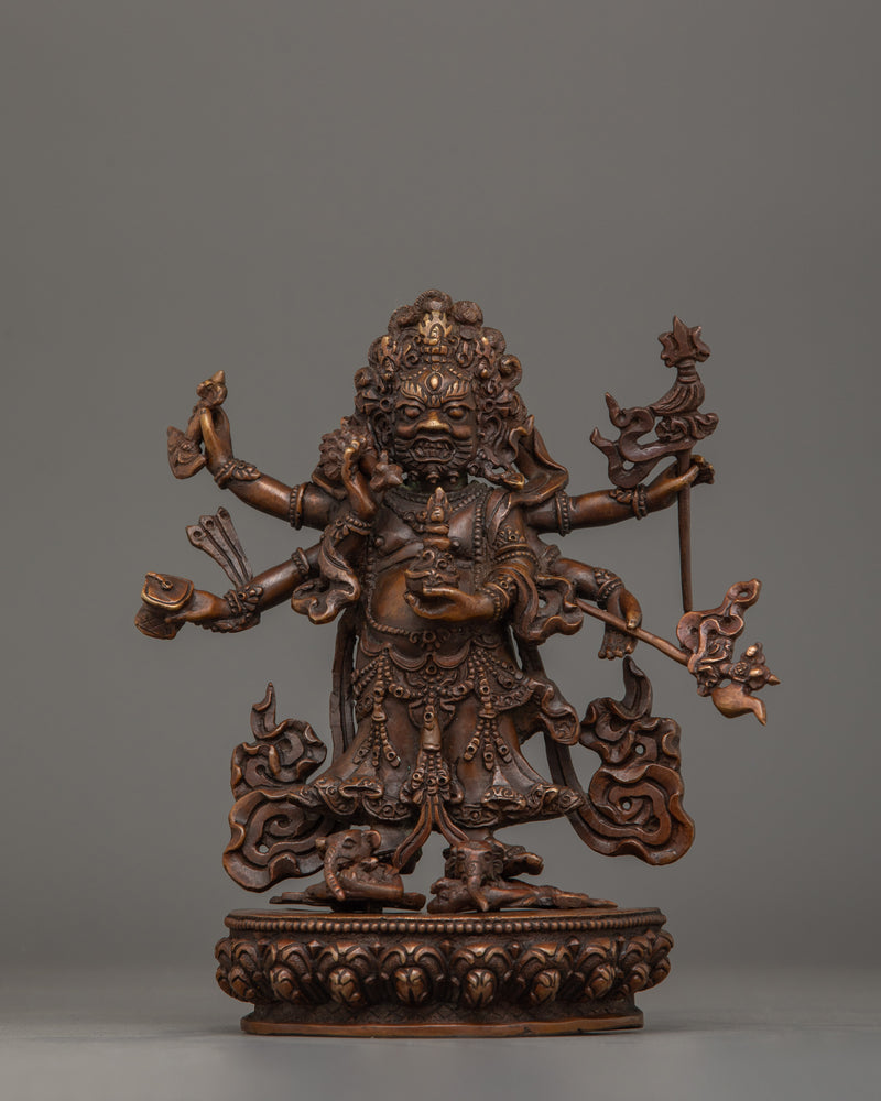 The Tibetan White Mahakala Sculpture | Embodying Compassion and Powerful Protection