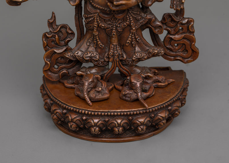 The Tibetan White Mahakala Sculpture | Embodying Compassion and Powerful Protection