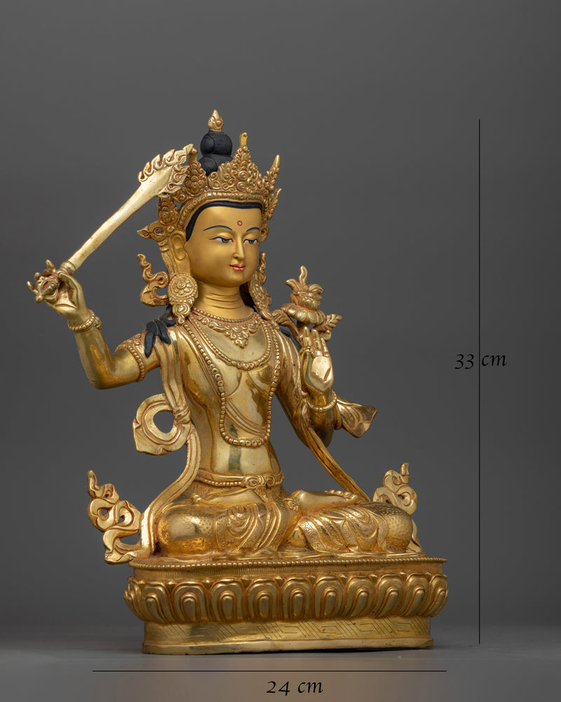 manjushri-deity-of-wisdom-figurine