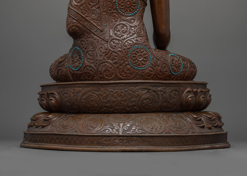 Oxidized Enlightened Shakyamuni Buddha Sculpture | Gautam Buddha for Meditation and Altar