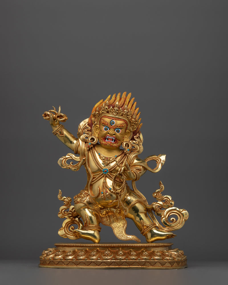 The Wrathful Deity Chana Dorji Statue (Vajrapani) | Protector of The Buddha's Teachings