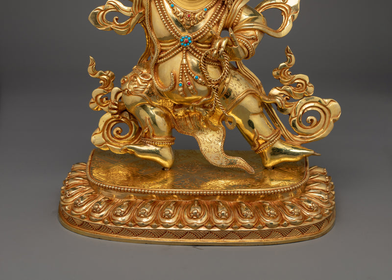 The Wrathful Deity Chana Dorji Statue (Vajrapani) | Protector of The Buddha's Teachings