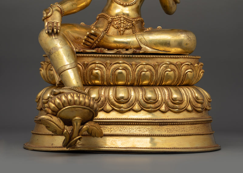 Statue of Protector Deity Jetsun Dolma (Green Tara) | Mother of All Buddhas