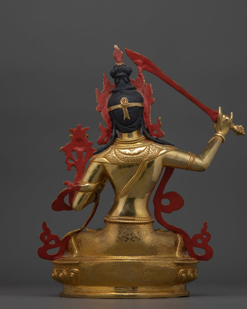 Manjushri Statue for Dharma Decor | Deity with The Power of Wisdom