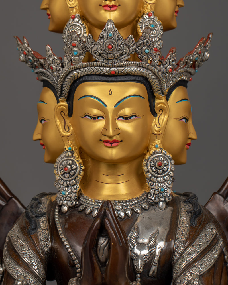 Himalayan 1000 Armed Chenresig Figurine | Compassion Deity Statue