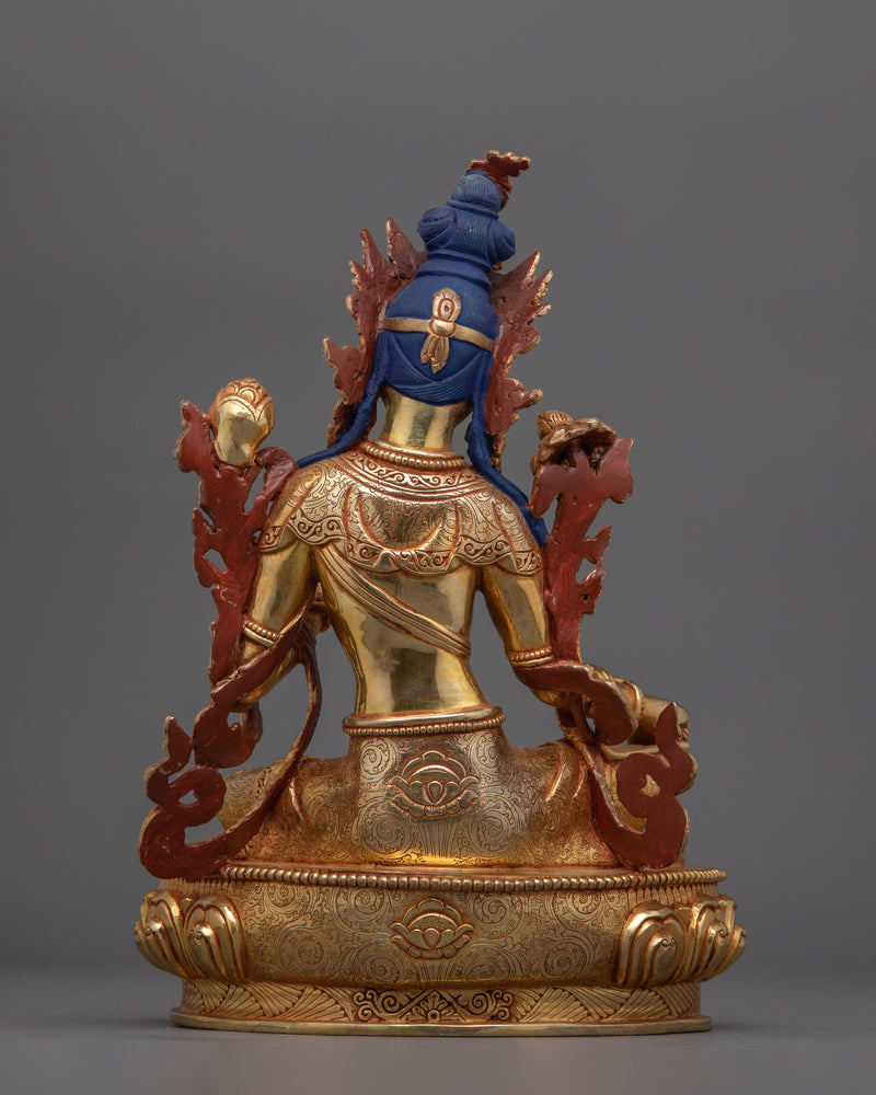 Dharma Protector Shyamatara (Green Tara) Sculpture | Beloved Deities in Tibetan Buddhism