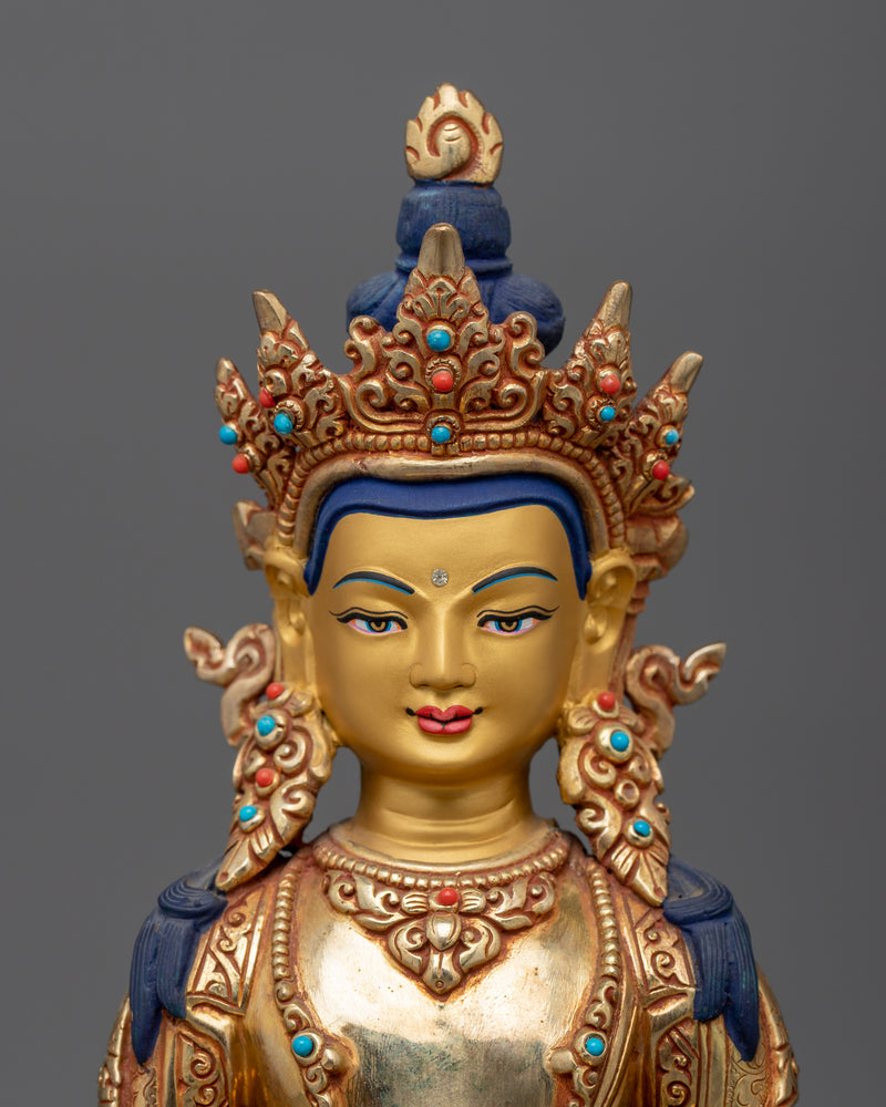 Amitayus Buddha Deity Of Boundless Life Statue | Symbol of  Long Life and Enlightenment