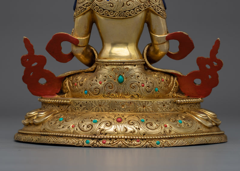 Tibetan Buddhist Amitayus Buddha of Long Life Statue | Symbol of Eternal Life