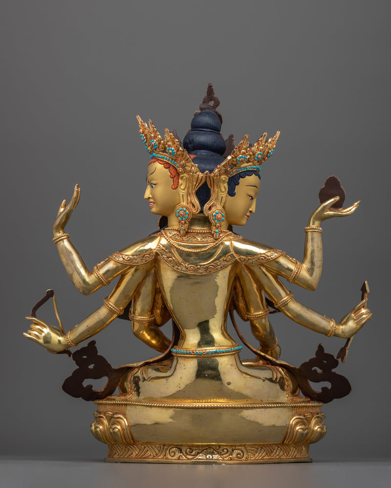 Sacred Buddhist Usnisavijaya Figurine | Symbolizes Longevity & Spiritual Purity