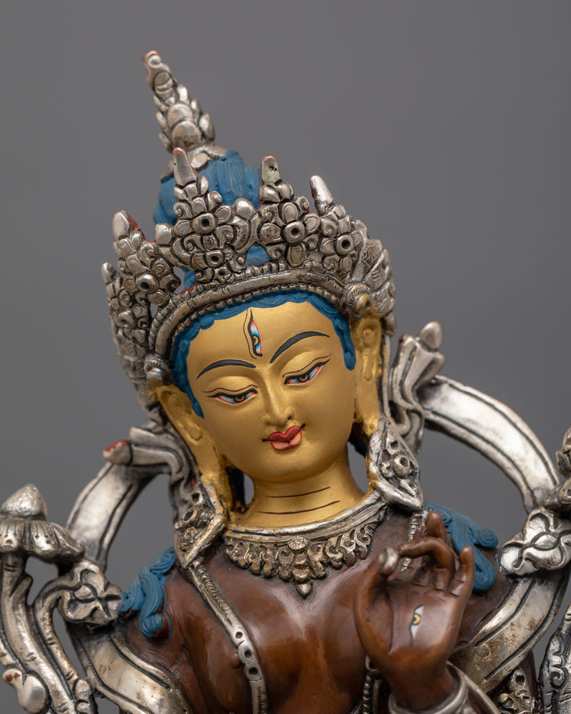 Healing Deity Sitatara (White Tara) Statue | Known For Her Profound Compassion