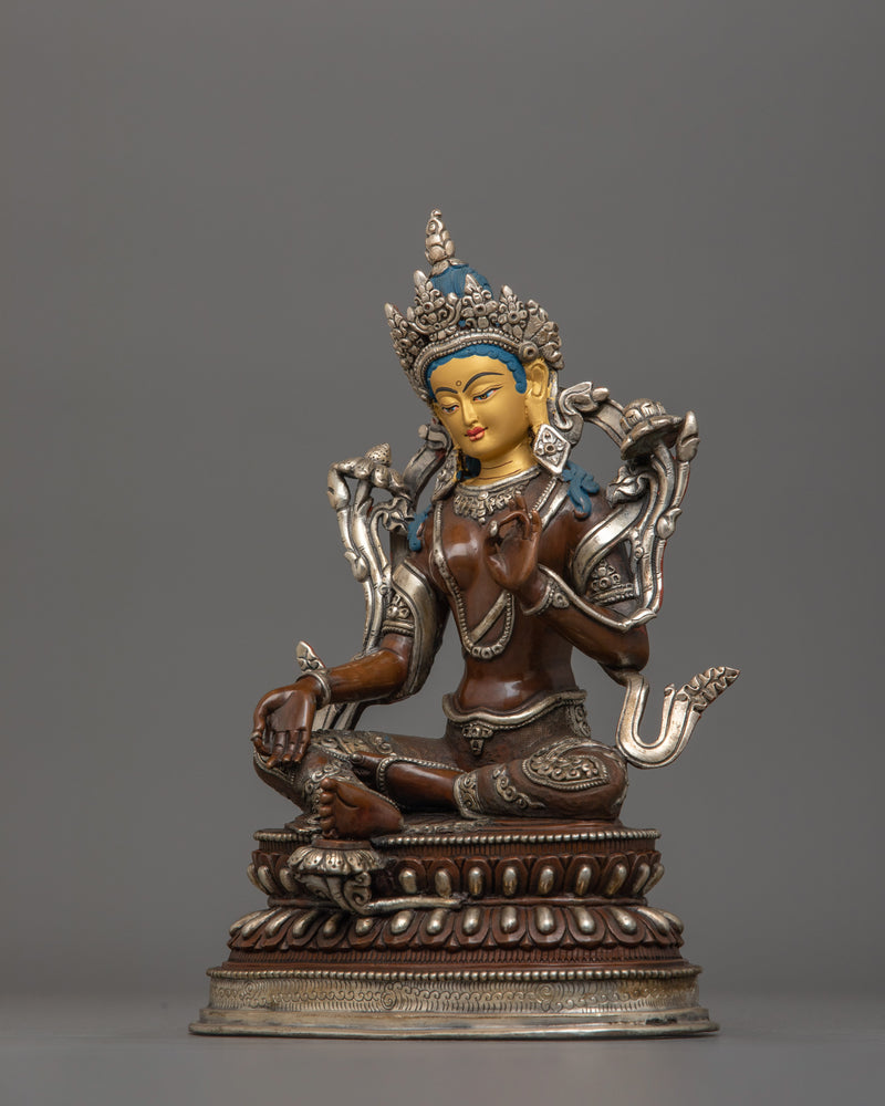 The Venerable Mother of Liberation Green Tara Statue | Goddess of Protection and Compassion