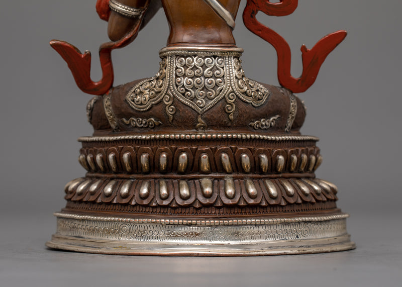 Dharma Protector Manjughosa (Manjushri) Sculpture | Bodhisattva of Wisdom