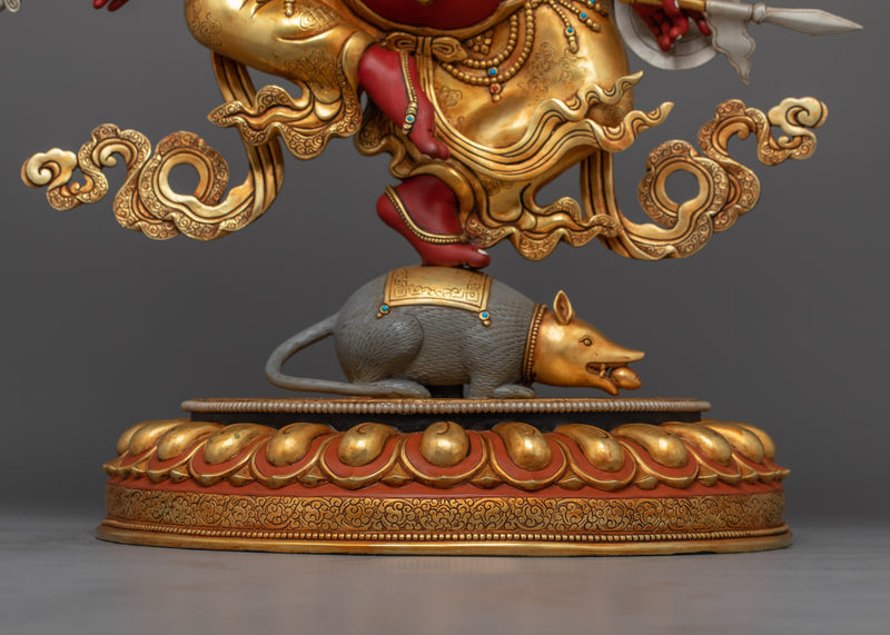 Majestic Hindu Elephant Deity Ganesha Statue | Symbol of Adaptability and Efficiency