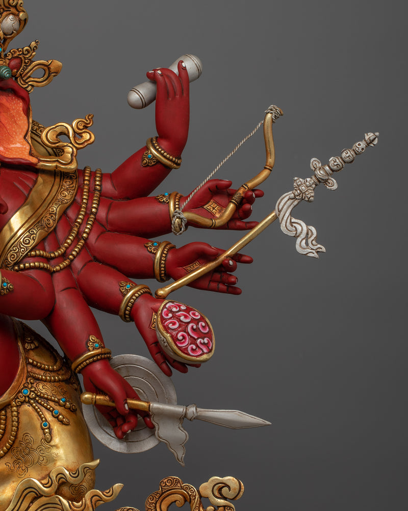 Majestic Hindu Elephant Deity Ganesha Statue | Symbol of Adaptability and Efficiency