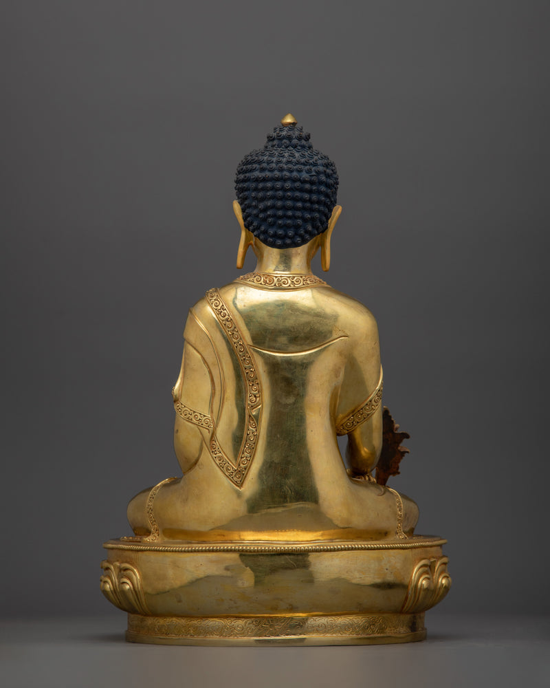 Spiritual Healing Bhaisajyaguru Sculpture (Medicine Buddha) | Purifying Negative Karma and Promoting Longevity