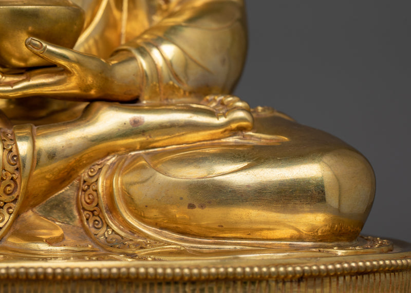 Spiritual Healing Bhaisajyaguru Sculpture (Medicine Buddha) | Purifying Negative Karma and Promoting Longevity