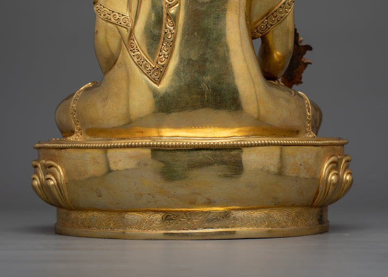 Spiritual Healing Bhaisajyaguru Sculpture (Medicine Buddha) | Purifying Negative Karma and Promoting Longevity